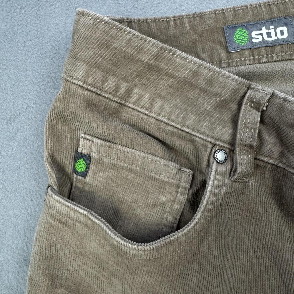 Stio Pants Mens 34x30 Beige Rivet Cord Corduroy Organic Cotton Stretch Casual - Picture 7 of 16
